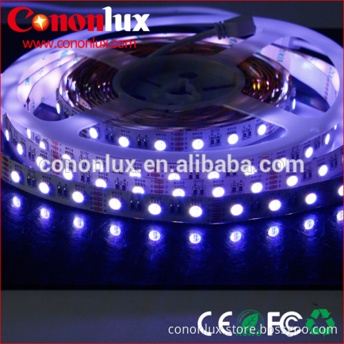 Cononlux 12V/24V rgb led rope lighting 5m rgb led strip, color changing rgbw led strip 5050 5m